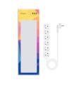 Nanocable Regleta de Enchufes con 6 Tomas, 1.4 m, Blanco