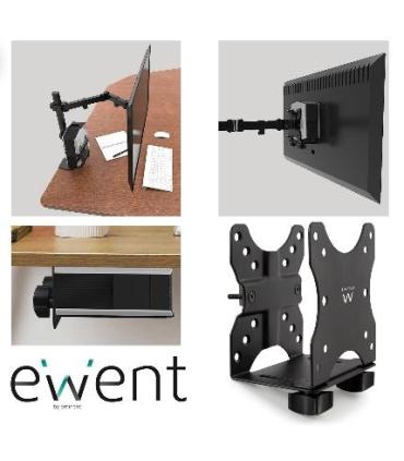 Ewent EW1517 soporte y montura para estación de trabajo PC todo en uno 5 kg Negro