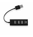 Ewent EW1123 hub de interfaz USB 2.0 480 Mbit/s Negro