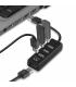 Ewent EW1123 hub de interfaz USB 2.0 480 Mbit s Negro