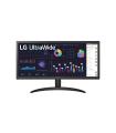 LG 26WQ500-B pantalla para PC 65,3 cm (25.7") 2560 x 1080 Pixeles 4K Ultra HD LCD Negro