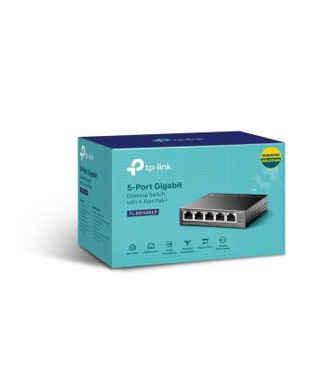 TP-Link TL-SG1005LP switch No administrado Gigabit Ethernet (10 100 1000) Energía sobre Ethernet (PoE) Negro