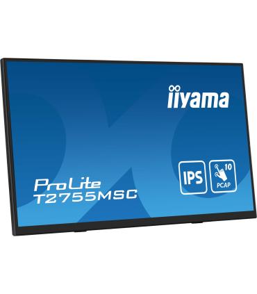 iiyama ProLite T2755MSC-B1 pantalla para PC 68,6 cm (27") 1920 x 1080 Pixeles Full HD LED Pantalla táctil Mesa Negro