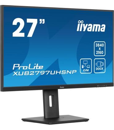 iiyama ProLite XUB2797UHSNP-B1 pantalla para PC 68,6 cm (27") 3840 x 2160 Pixeles 4K Ultra HD LED Negro