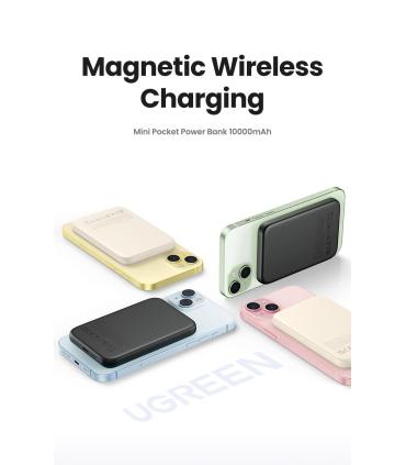 Ugreen 25208 batería externa 10000 mAh Cargador inalámbrico Beige