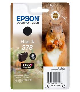 Epson Squirrel Singlepack Black 378 Claria Photo HD Ink
