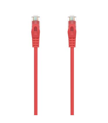 AISENS Cable de Red Latiguillo RJ45 LSZH Cat.6A 500 Mhz UTP AWG24, Rojo, 0.5M