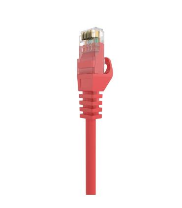 AISENS Cable de Red Latiguillo RJ45 LSZH Cat.6A 500 Mhz UTP AWG24, Rojo, 0.5M