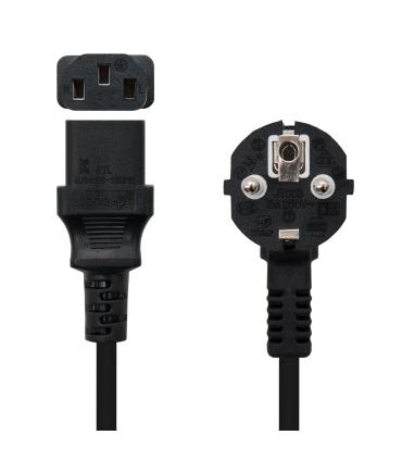 Nanocable 10.22.0103 cable de transmisión Negro 3 m C13 acoplador CEE7 7