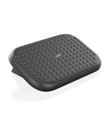 AISENS Reposapiés inclinable, Negro