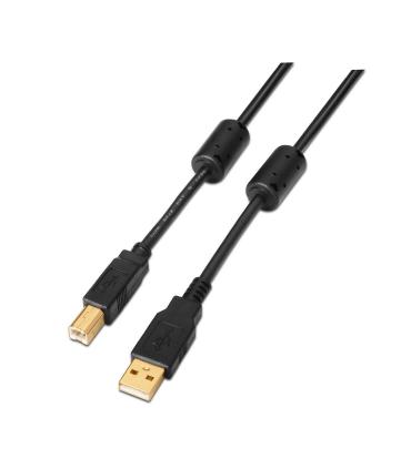 AISENS A101-0010 cable USB USB 2.0 3 m USB A USB B Negro