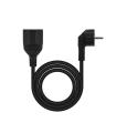 Nanocable Cable de Alimentación Alargador, Negro, 10 m