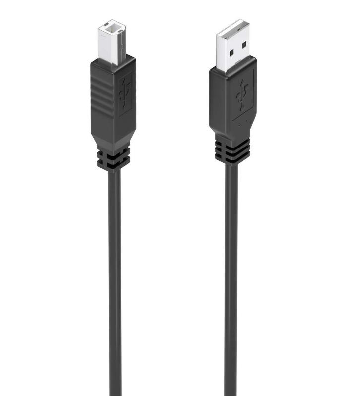 AISENS Cable USB 2.0 con Amplificador, Tipo A M-B M, Negro, 10m