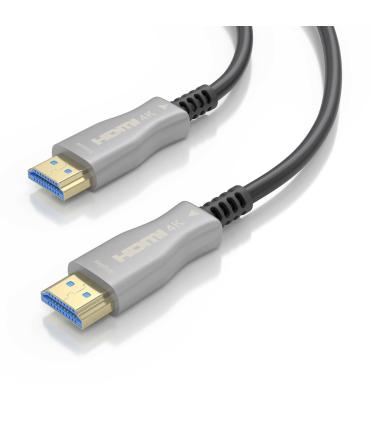 AISENS Cable HDMI V2.0 AOC Premium Alta Velocidad   HEC 4K@60Hz 18Gbps, A M-A M, Negro, 10 m