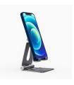 AISENS Soporte De Sobremesa Tamaño M Ajustable (2 Pivotes) Para Movil / Tablet, Gris