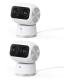 Eufy Security Indoor Cam S350, cámara doble, cámara de seguridad con resolución 4K UHD, zoom de 8× y PTZ de 360°, IA para
