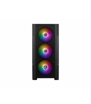 MSI MAG FORGE M100A carcasa de ordenador Micro Torre Negro, Transparente