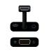 Nanocable CONVERSOR HDMI A SVGA+AUDIO, HDMI M-SVGA H+3.5 H, NEGRO, 10 CM+1.0 M