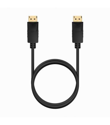 AISENS Cable DISPLAYPORT V1.2 CCS 4K@60Hz, DP M-DP M, Negro, 1.0m