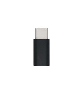 AISENS Mini Adaptador USB-С USB 2.0, Tipo Micro-B H-USB-С M, Negro