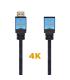 AISENS Cable HDMI V2.0 Prolongador Premium Alta Velocidad   HEC 4K@60Hz 18Gbps, A M-A H, Negro Azul, 1.0m