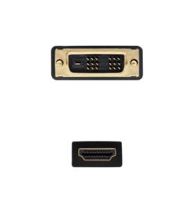 Nanocable HDMI - DVI, 3m HDMI tipo A (Estándar) Negro