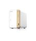 QNAP TS-262 NAS Torre Intel® Celeron® N4505 4 GB 0 TB QNAP QTS Oro, Blanco