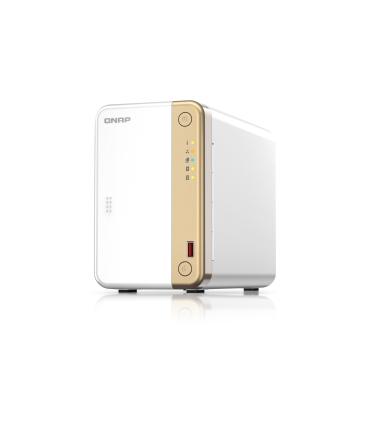 QNAP TS-262 NAS Torre Intel® Celeron® N4505 4 GB 0 TB QNAP QTS Oro, Blanco