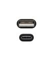 Nanocable USB 2.0, 1m cable USB USB C USB A Negro