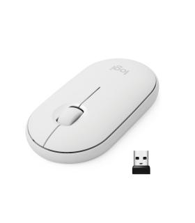 Logitech Pebble M350 ratón Oficina Ambidextro RF Wireless + Bluetooth Óptico 1000 DPI