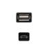 Nanocable CABLE USB 2.0 OTG, TIPO MICRO B M-A H, NEGRO, 15 CM