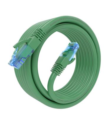AISENS Cable De Red Latiguillo RJ45 Cat.6 UTP AWG26 CCA, Verde, 5.0 m