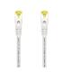 AISENS Cable De Red Latiguillo RJ45 LSZH Cat.7 600 MHz S FTP PIMF AWG26, Blanco, 1.0 m