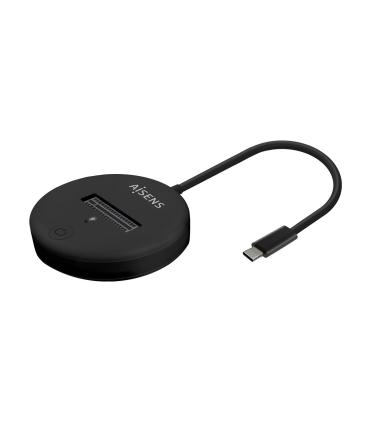 AISENS USB-C Dock M.2 (NGFF) ASUC-M2D013-BK SATA NVMe A USB3.1 Gen2, Negra