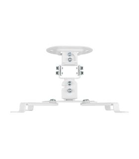 AISENS Soporte Universal Giratorio, Inclinable de Techo para Proyector 13.5Kg, Blanco