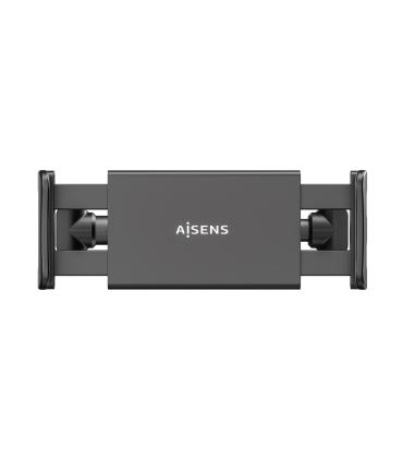 AISENS Soporte Coche Ajustable (1 Pivote) Para Reposacabezas Para Telefono   Tablet, Negro