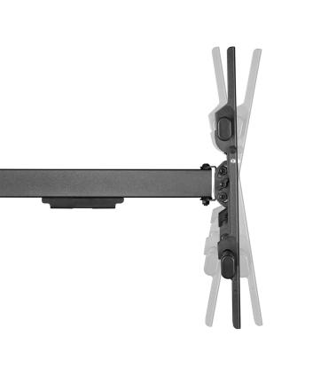 AISENS Soporte Pro Giratorio, Inclinable Y Nivelable Para Monitor tv 50kg De 43-80, Negro
