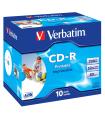 Verbatim CD-R AZO Wide Inkjet Printable 700 MB 52x 10 pieza(s)