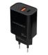Nanocable Cargador USB-C PD + USB-A QC 30W, Negro
