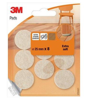 3M SP84A21 deslizador de fieltro para muebles 8 pieza(s) Alrededor