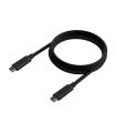 AISENS Cable USB 3.2 Gen2 10Gbps 4k@60Hz 5A 100W E-Marker, Tipo USB-C/M-USB-C/M, Negro, 3.0m