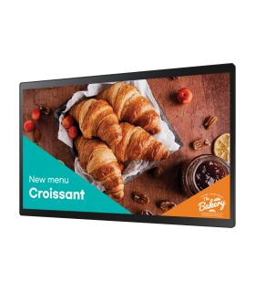 Samsung QB24C-T Pantalla plana para señalización digital 61 cm (24") LED Wifi 250 cd   m² Full HD Negro Pantalla táctil