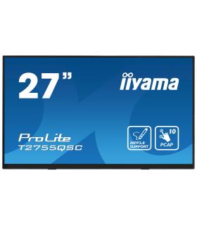 iiyama ProLite T2755QSC-B1 pantalla para PC 68,6 cm (27") 2560 x 1440 Pixeles Full HD LCD Pantalla táctil Negro