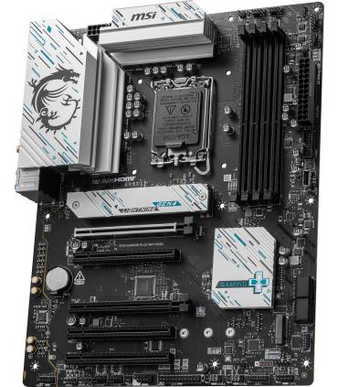 PLACA MSI B760 GAMING PLUS WIFI DDR4,INTEL,1700,B760,4DDR4,192GB,HDMI+DP,4SATA+2M.2,6USB 3.2,2.5GB+WIFI6E+BT5.3,ATX