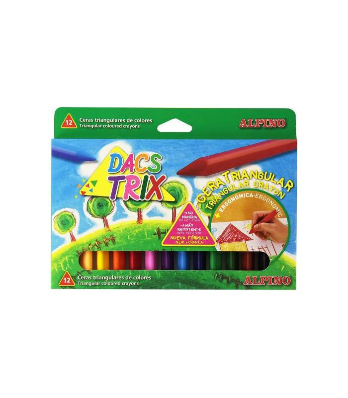 ESTUCHE 12 CERAS TRIANGULARES DACSTRIX DACS DA000125