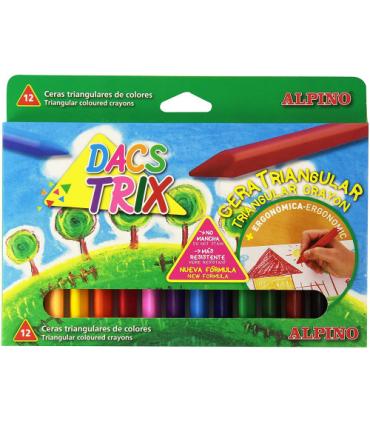 ESTUCHE 12 CERAS TRIANGULARES DACSTRIX DACS DA000125