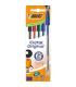 Bolgrafos de Tinta de Aceite Bic Cristal Original 516346/ 5 unidades/ Colores Surtidos