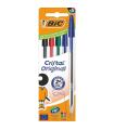 Bolgrafos De Tinta De Aceite Bic Cristal Original 516346/ 5 Unidades/ Colores Surtidos