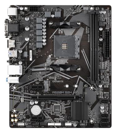 Placa Base Gigabyte A520M S2H Socket AM4  Micro ATX