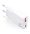 Cargador GaN De Pared Aisens ASCH-30W2P046-W/ 1xUSB Tipo-C/ 1xUSB/ 30W